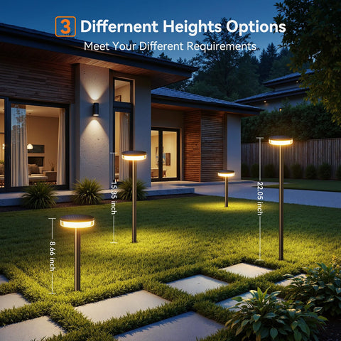LETMY easy-install pathway lights require no wiring