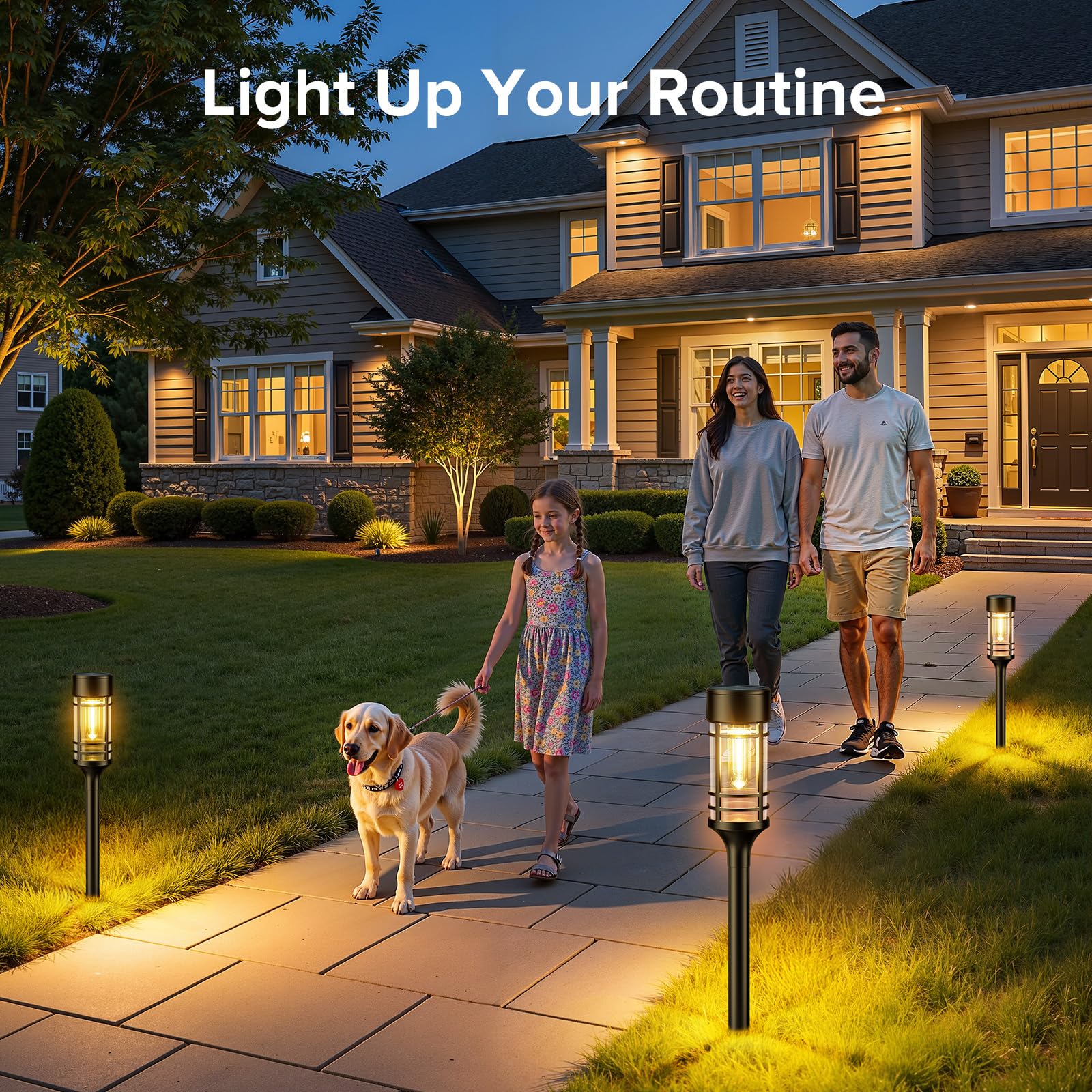 LETMY solar powered decor brightens the yard without wiring