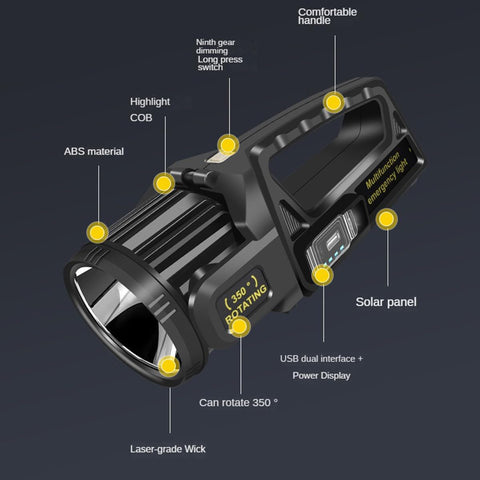 LETour 1,300,000 L spotlight rotating head enabling flexible direction changes