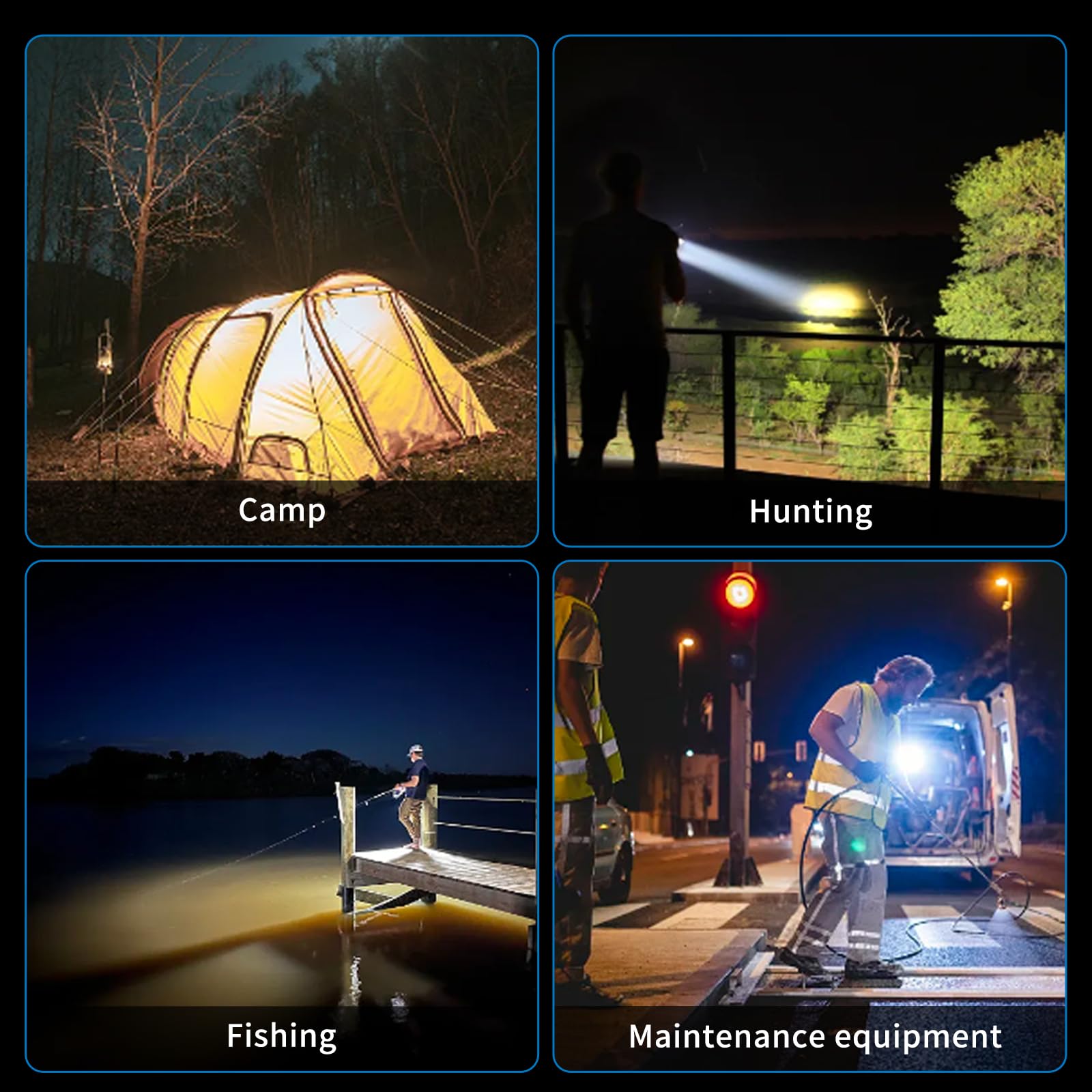 LETour 1,300,000 L spotlight solar charging capability for off-grid use