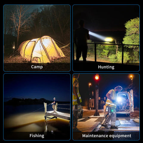 LETour 1,300,000 L spotlight solar charging capability for off-grid use