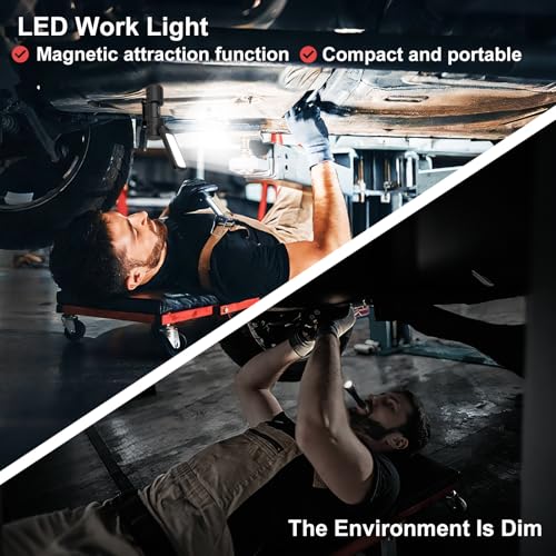 LETour 180 degree pivot LED work light for precise engine and grill illumination