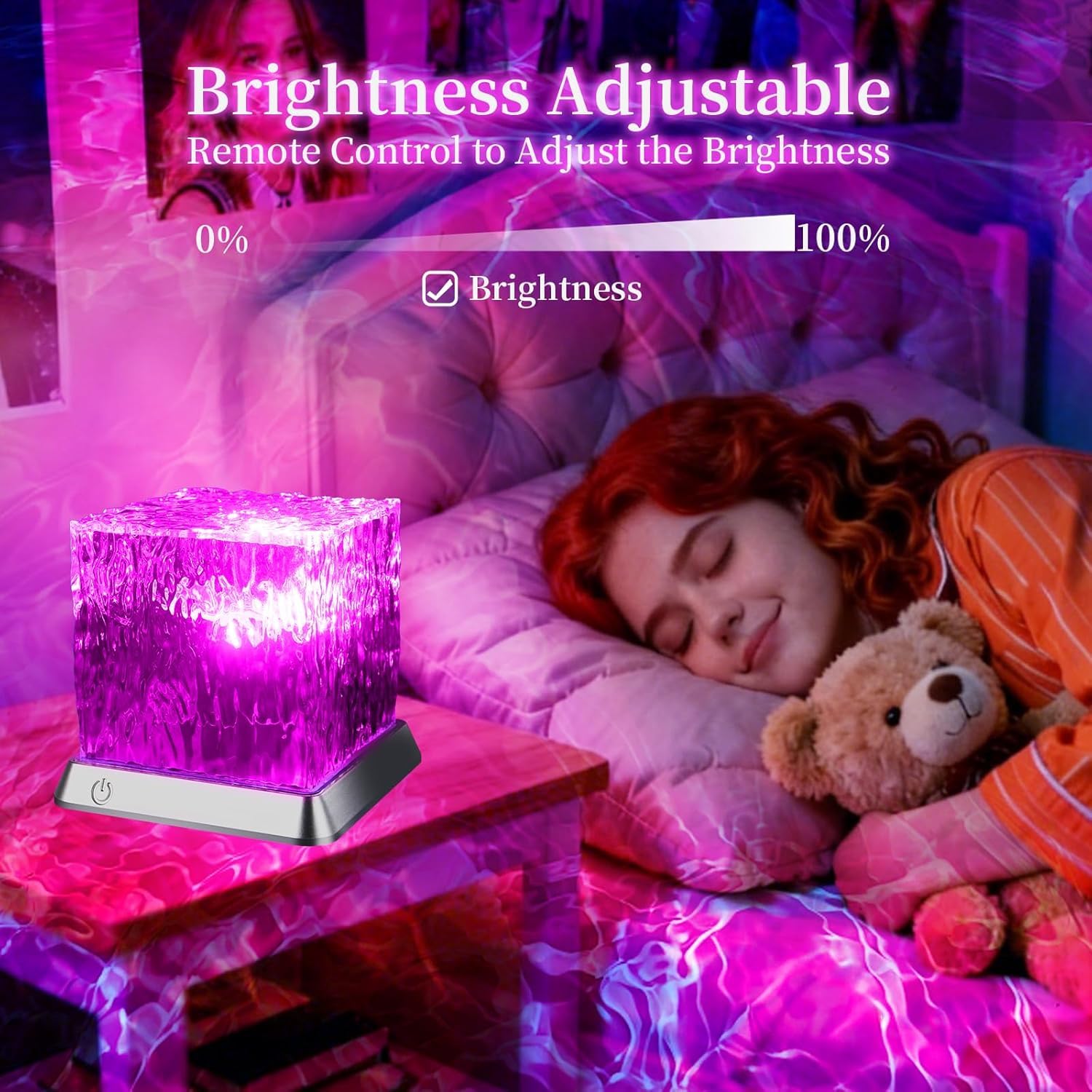 LETOUR Ocean Wave Projector Light in a child's bedroom creating ambience
