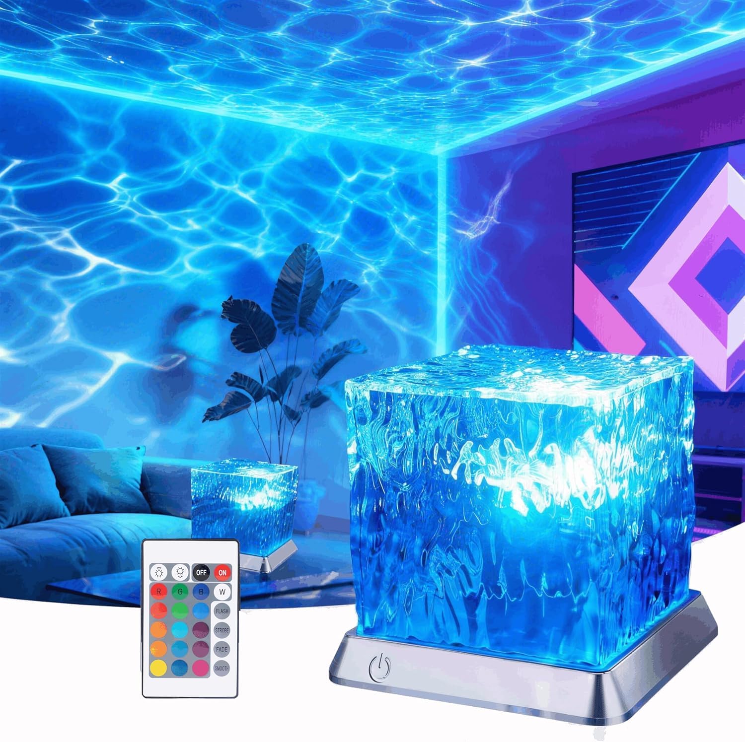 LETOUR Ocean Wave Projector Light projecting calming ceiling waves for sleep