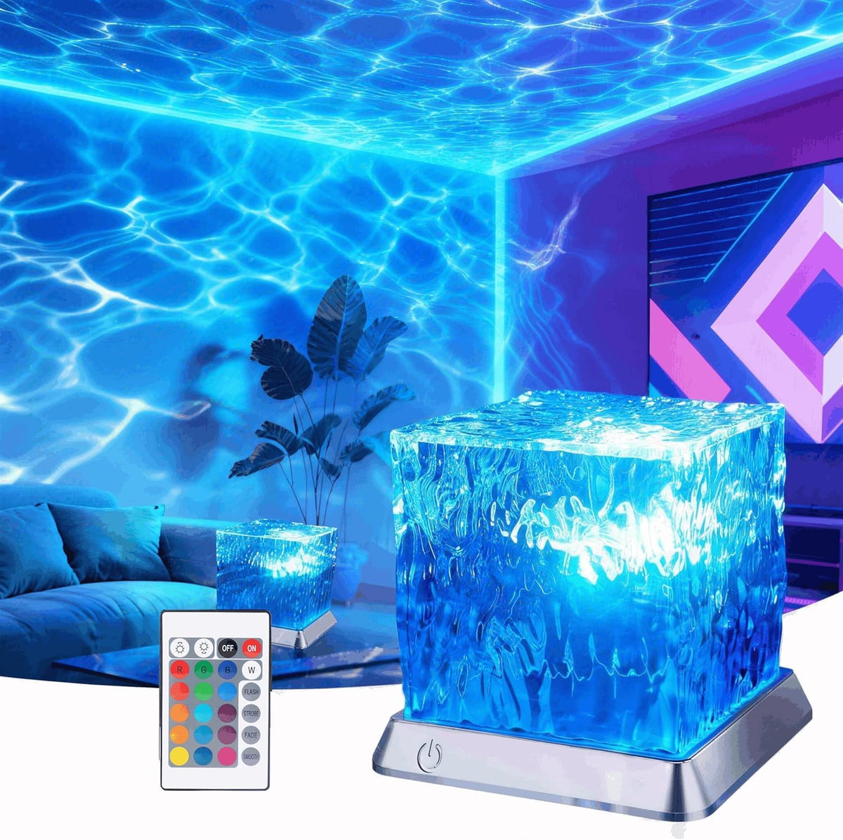 LETOUR Ocean Wave Projector Light projecting calming ceiling waves for sleep