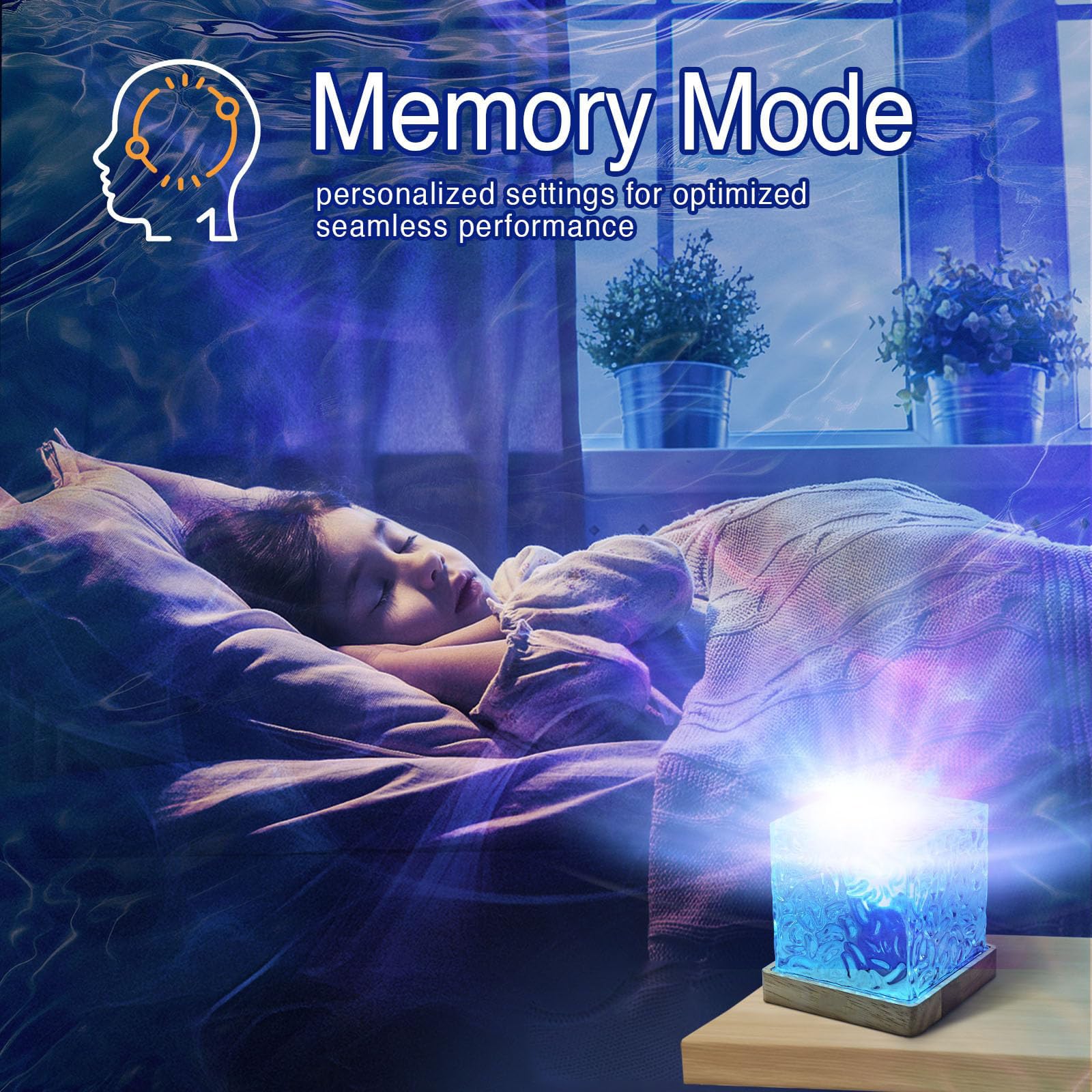 LETOUR Quiet night projector with hidden motor reduces noise for better sleep