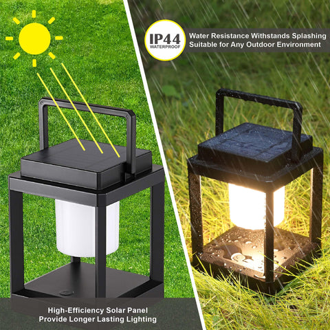 LETRY IP44 waterproof table lamp designed for outdoor splashes.