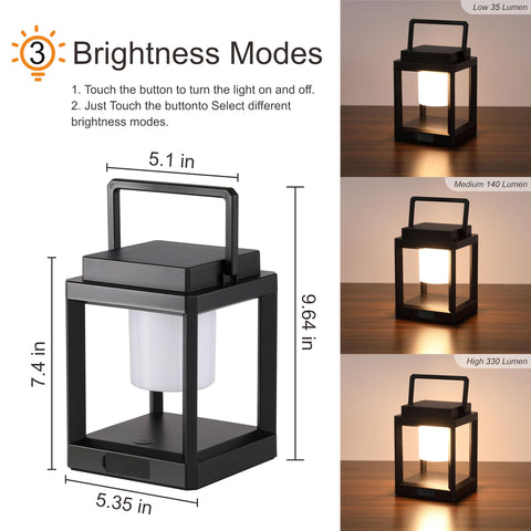LETRY portable handheld lantern ready for camping or garden paths.