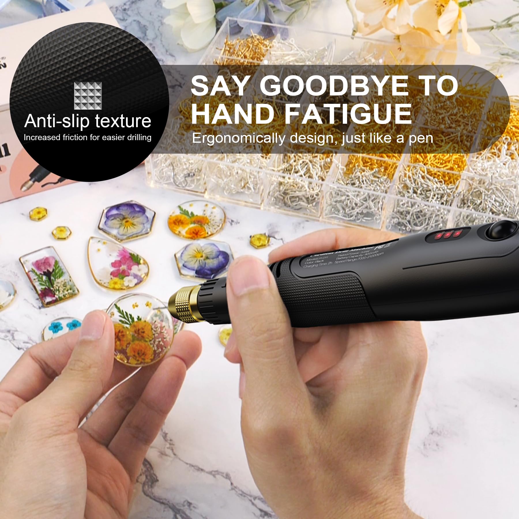 LET'S RESIN deburring tool delivering smooth edges on resin pieces