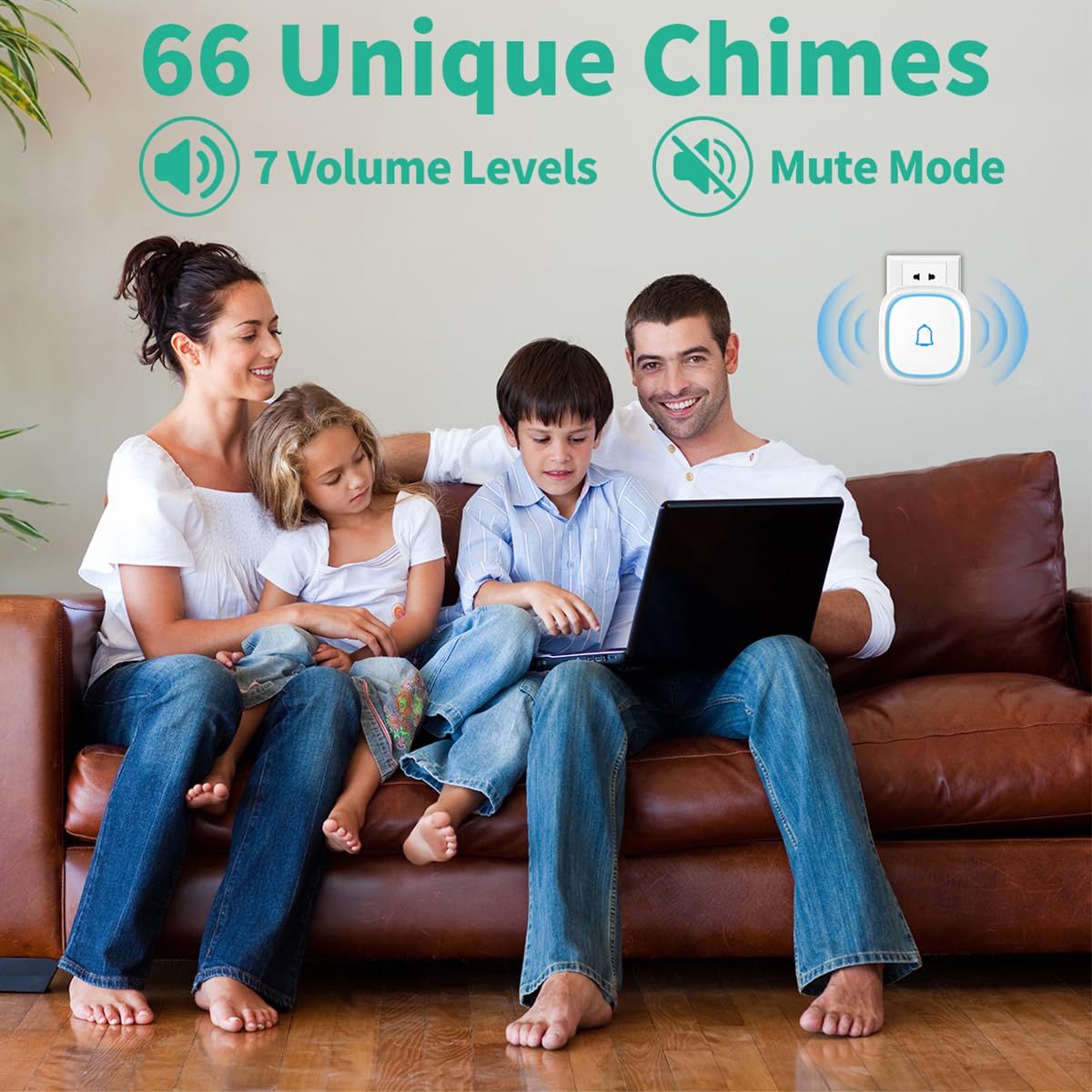 LetsWill doorbell offering 66 melodies for customizable chimes