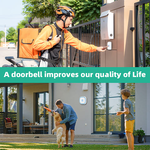 LetsWill easy-install wireless doorbell with plug-and-play setup