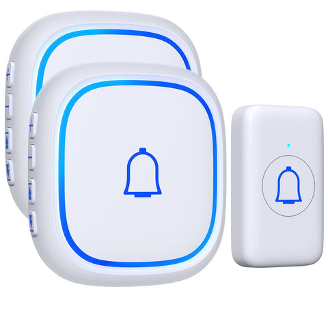 LetsWill wireless doorbell with 1000ft range and a receiver for whole-home coverage