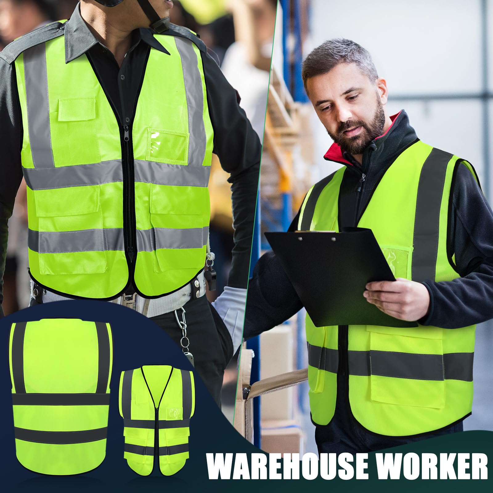 Leumoi safety vest worn by a worker demonstrating comfortable fit and mobility