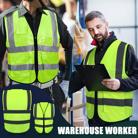 Leumoi safety vest worn by a worker demonstrating comfortable fit and mobility