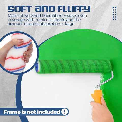 Leumoi bulk 12-pack roller set for large painting projects