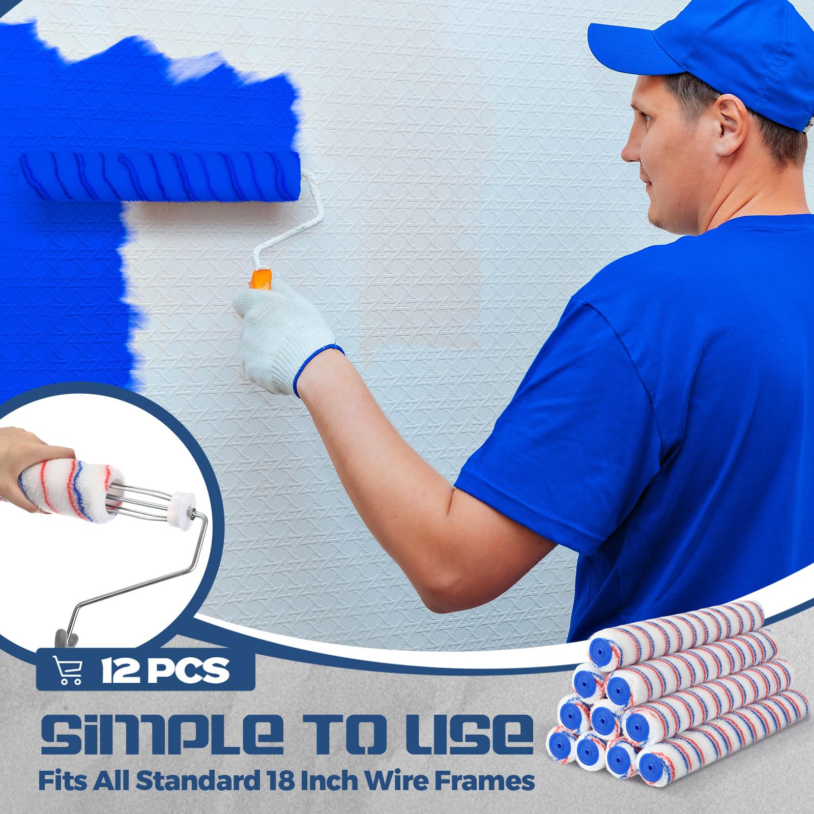 Leumoi microfiber detail highlighting uniform texture for consistent paint release