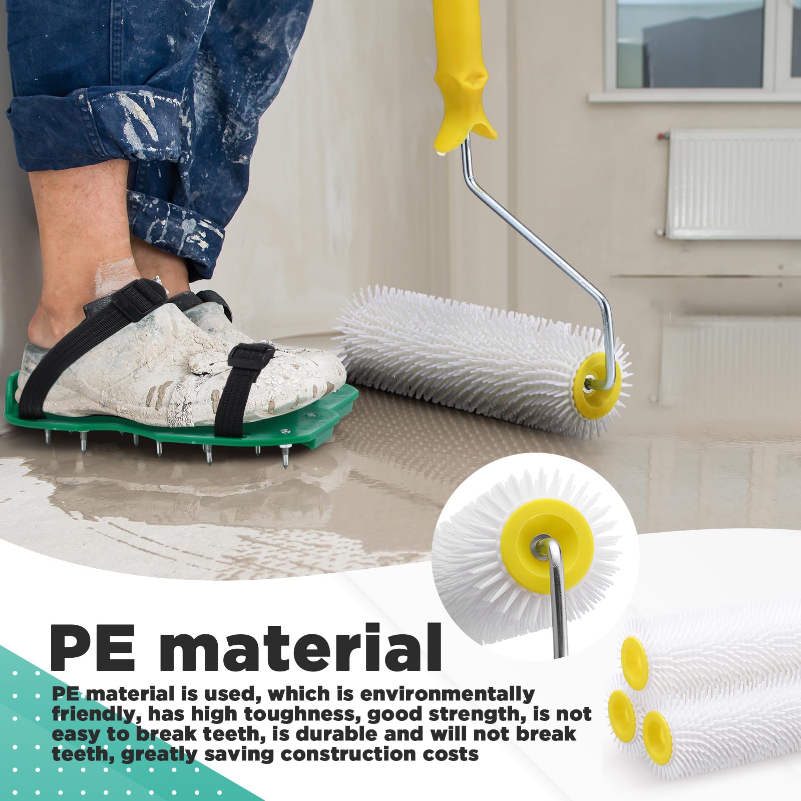 Leumoi roller handle in stainless steel resists corrosion and offers solid grip