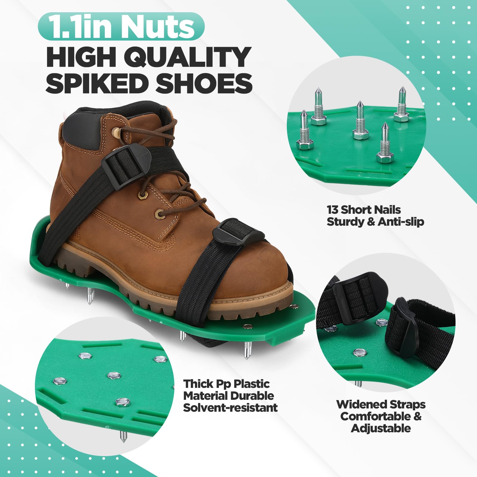 Leumoi spiked shoes prevent slipping during epoxy workflows
