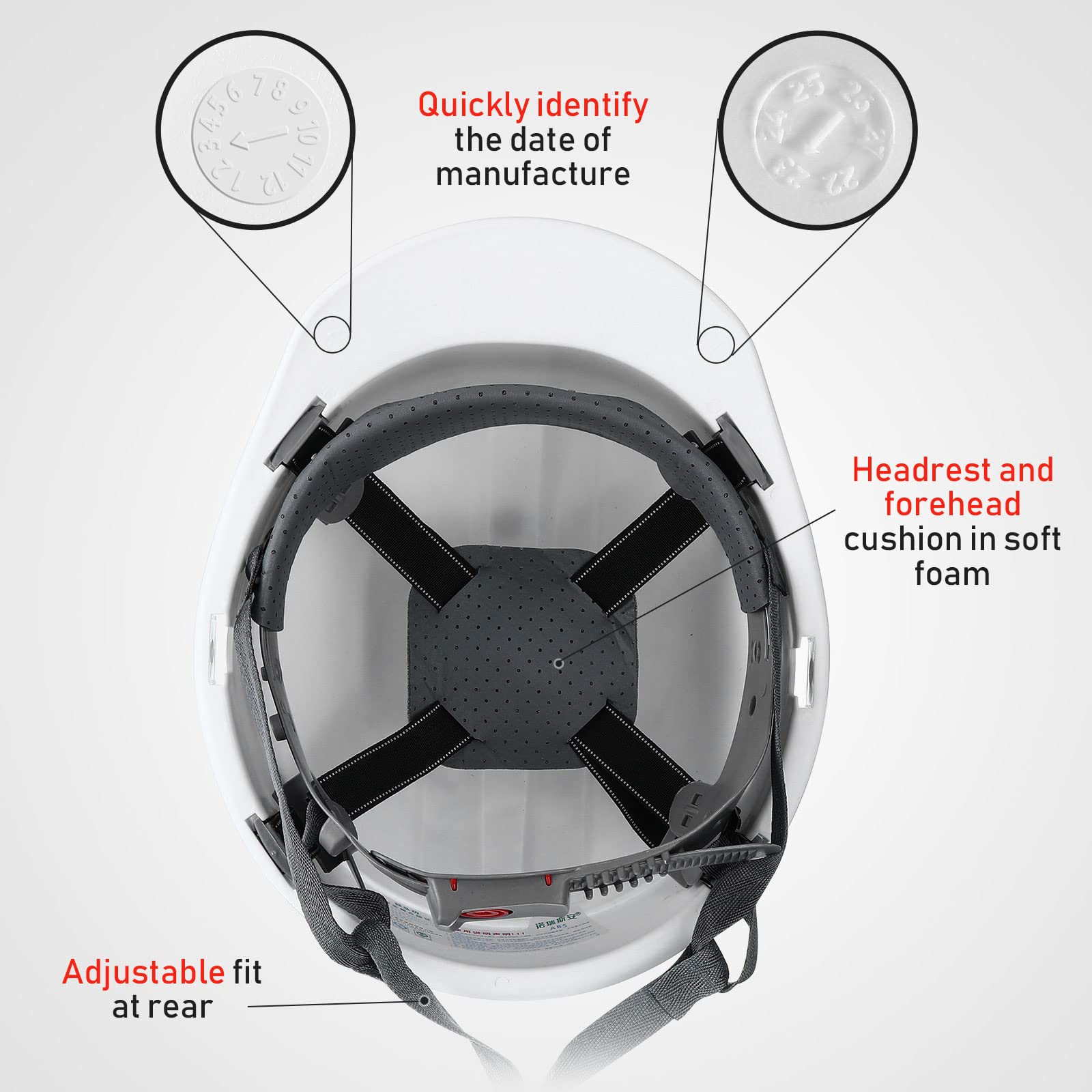 Leumoi suspension hard hat adjustment system enables quick sizing