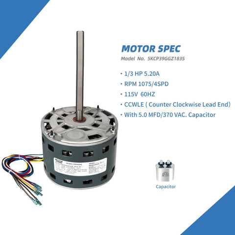 LEUNGOO blower motor compatibility chart with major brands