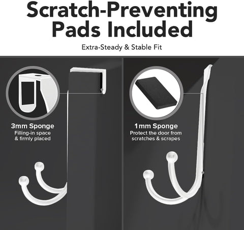 LEVAF versatile door hanger for coats and towels.