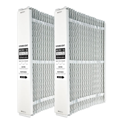 LEVANLIGHT EXPXXFIL0016 filter media closeup showing MERV 10 efficiency for cleaner air