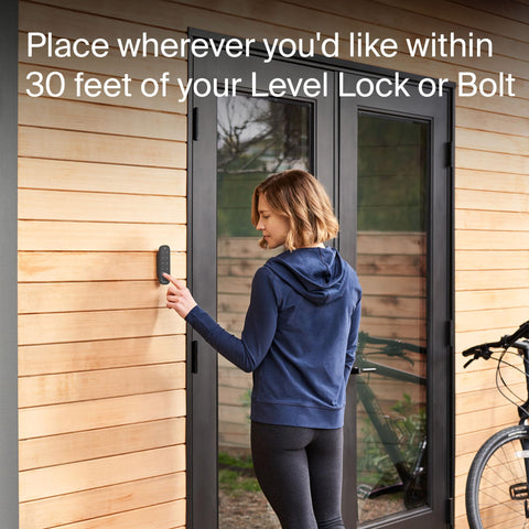Level keypad app-controlled codes simplify guest access remotely.