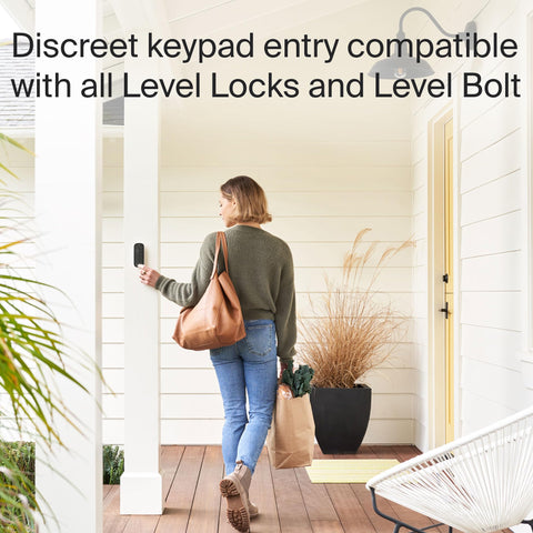 Level keypad LED backlight improves night visibility for easy access.