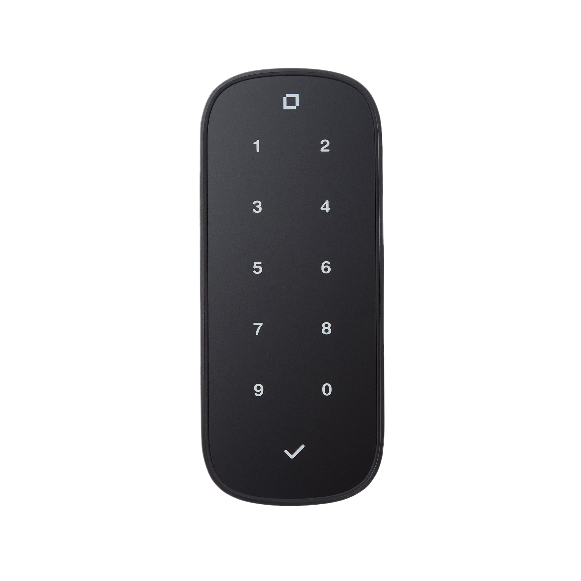 Level keypad matte black setup enabling convenient keyless entry.
