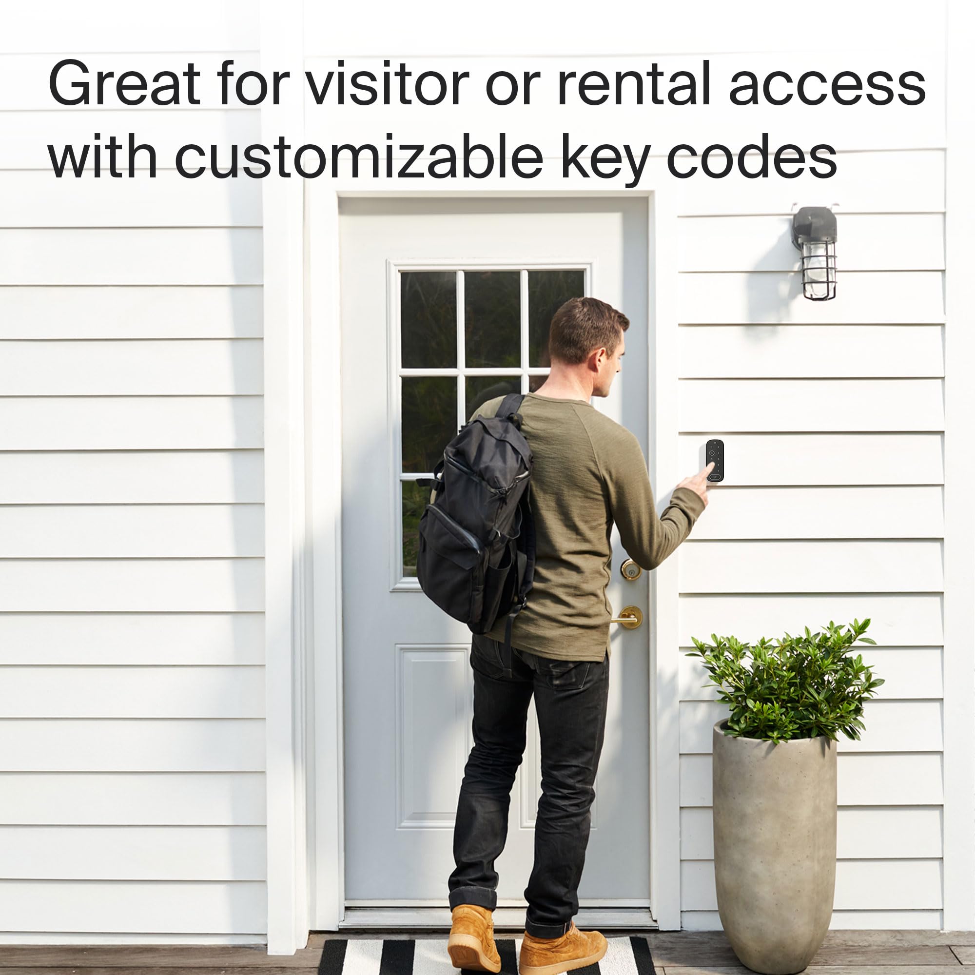 Level keypad weatherproof design withstands rain and cold conditions.