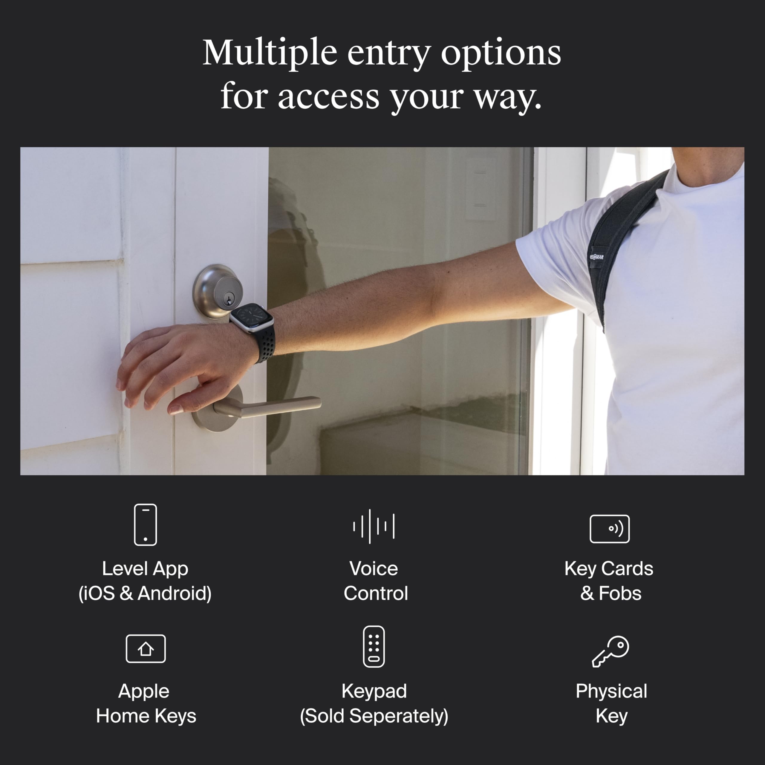 Tap to unlock with Apple Home Key on Level Lock+
