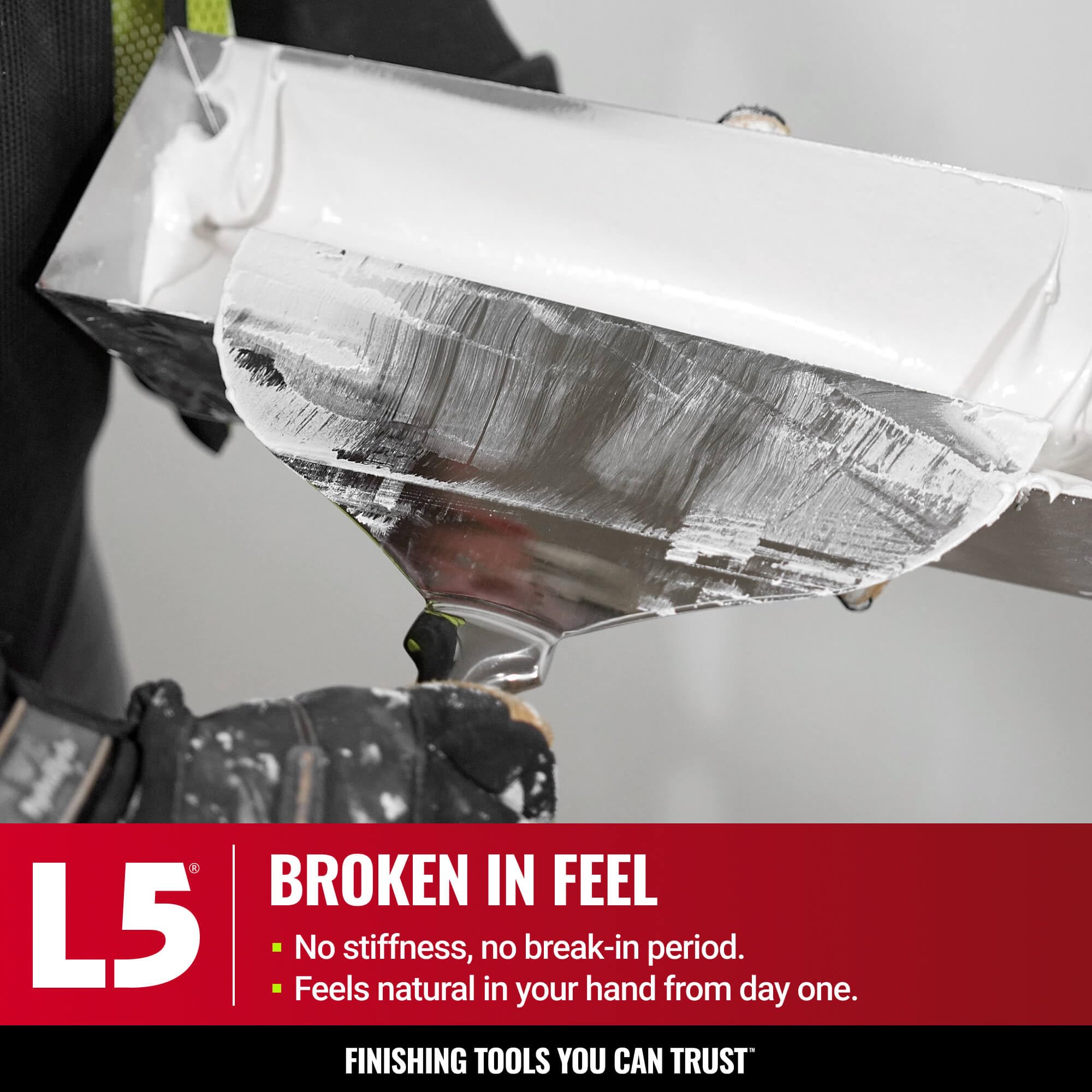LEVEL5 6-Inch Joint Knife durable construction handles demanding tasks.