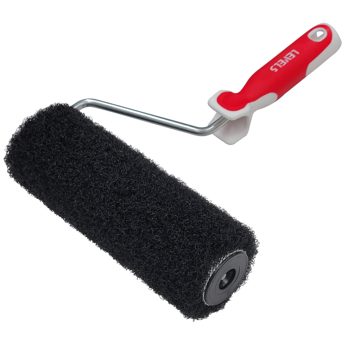 LEVEL5 9-inch drywall roller in use for rapid seam coverage on walls
