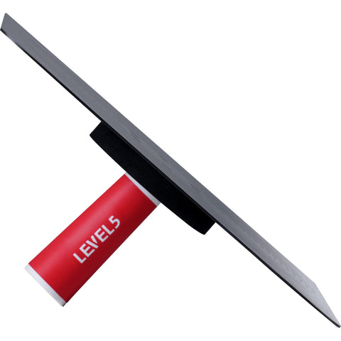 LEVEL5 drywall hawk showing solid extruded aluminum construction for durability