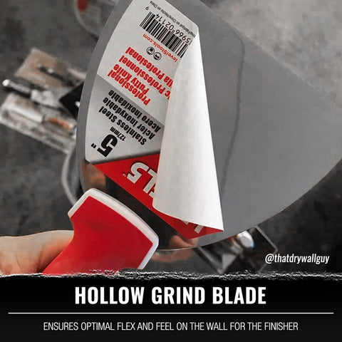 LEVEL5 drywall joint knife hammer end aids quick nail setting.