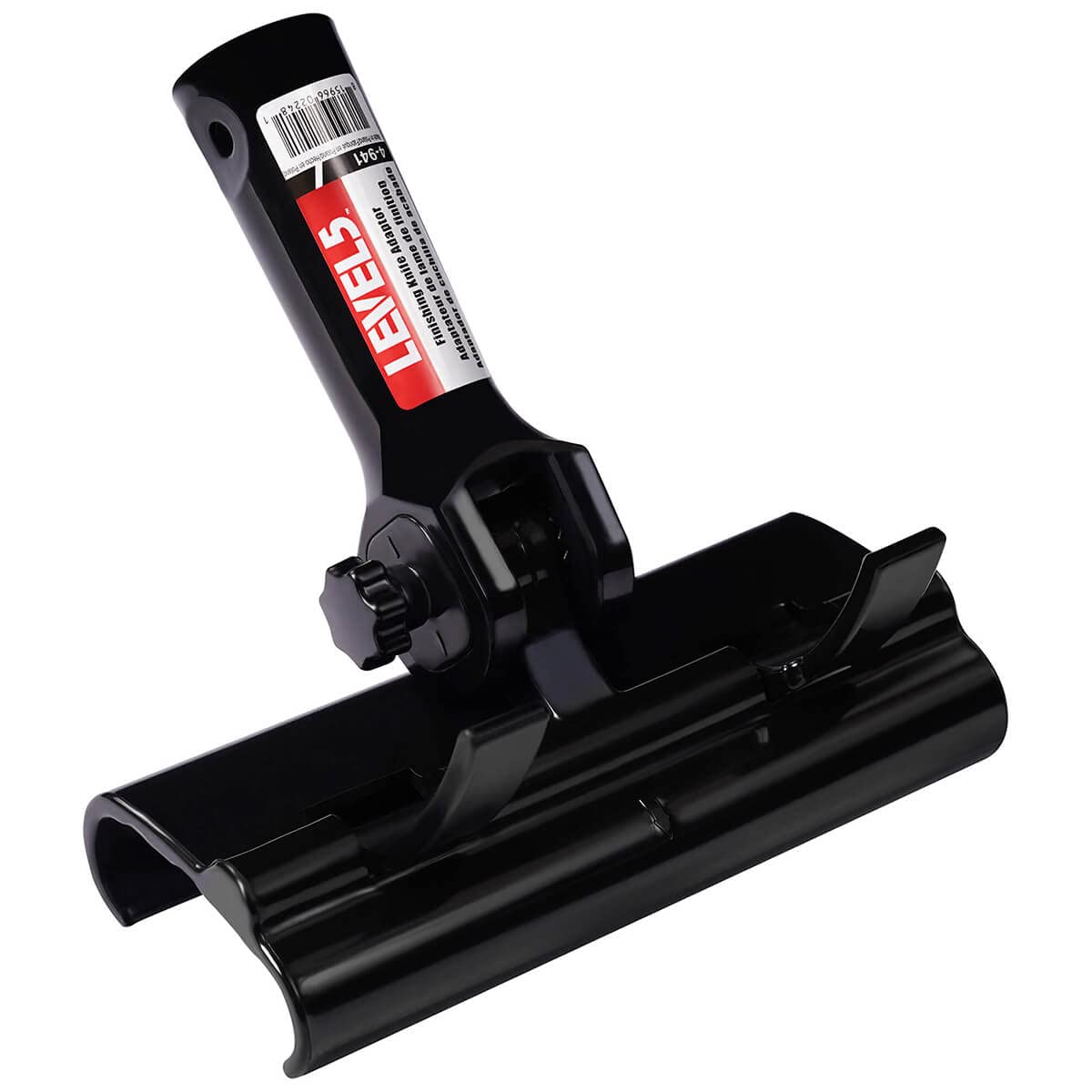 LEVEL5 drywall skimming blade handle adapter enabling quick length changes on site