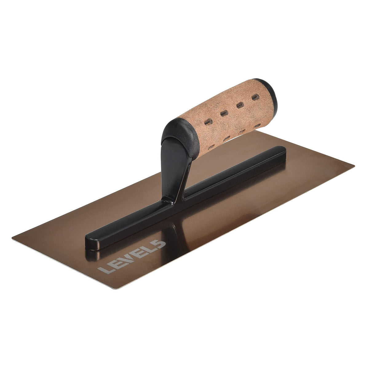 LEVEL5 flat drywall trowel with 0.7mm blade for smooth joint finishing