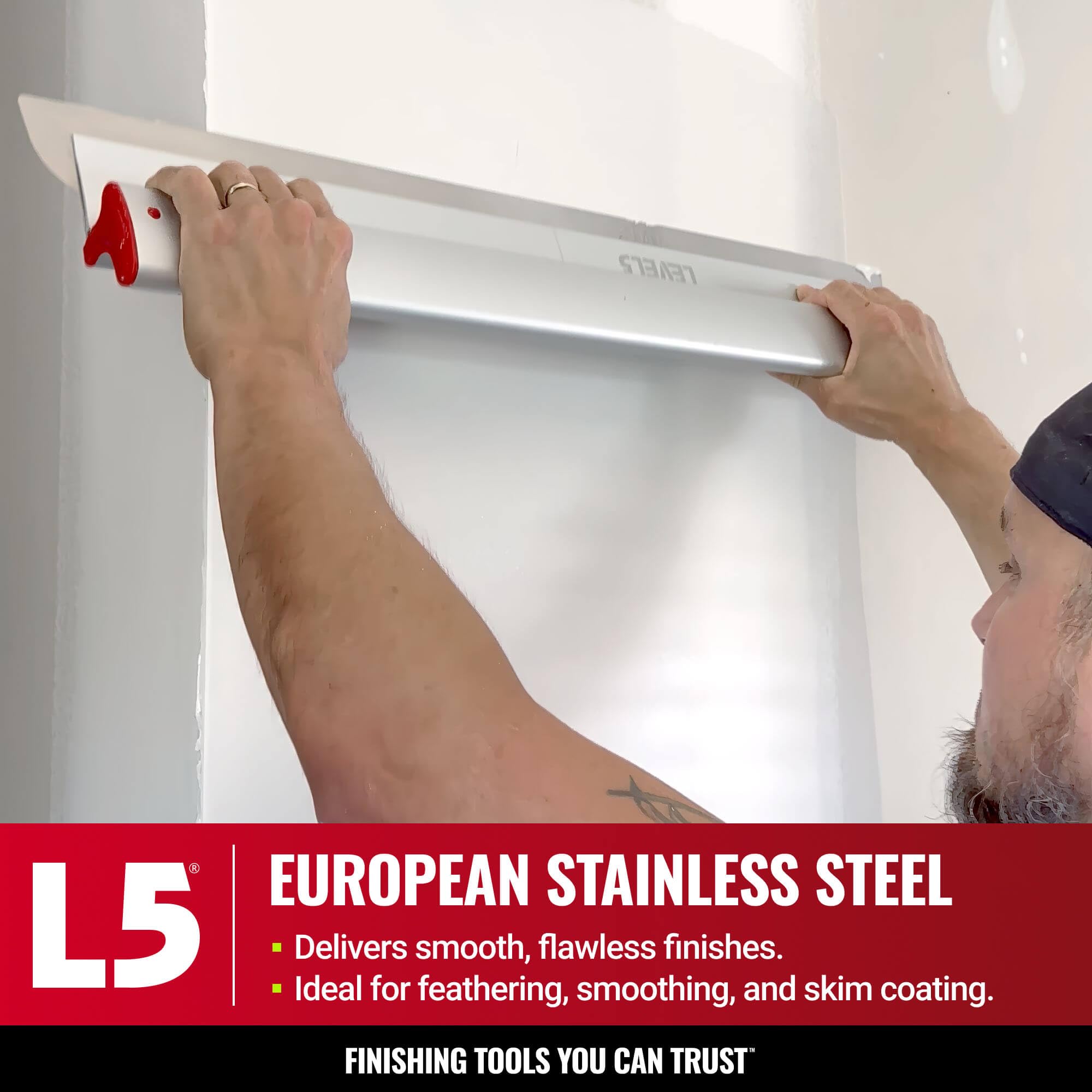 LEVEL5 replaceable blade insert shown, reducing downtime on tough mudding tasks.