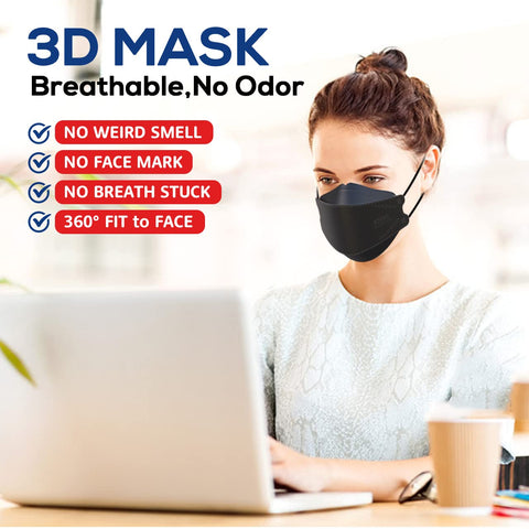 Built-in nose clip on LEVENIS KN95 mask with secure stay