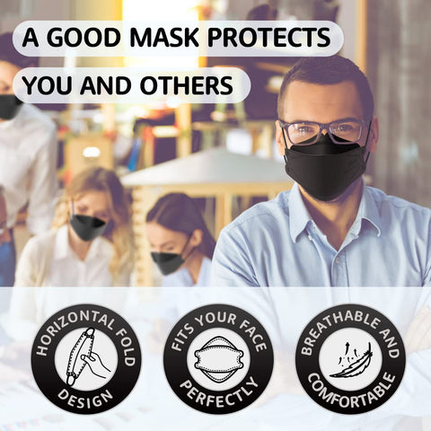LEVENIS KN95 mask lightweight breathable material for extended wear.