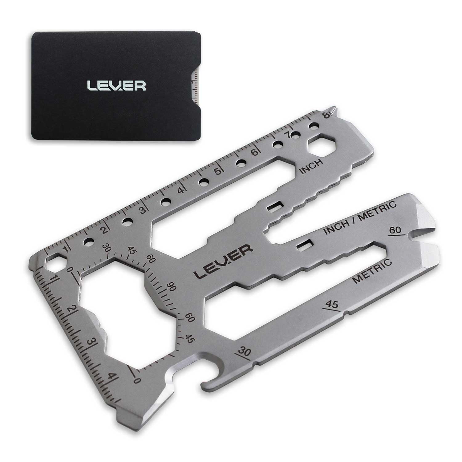 Lever Gear Toolcard Pro 40-in-1 in-wallet multitool for quick fixes.