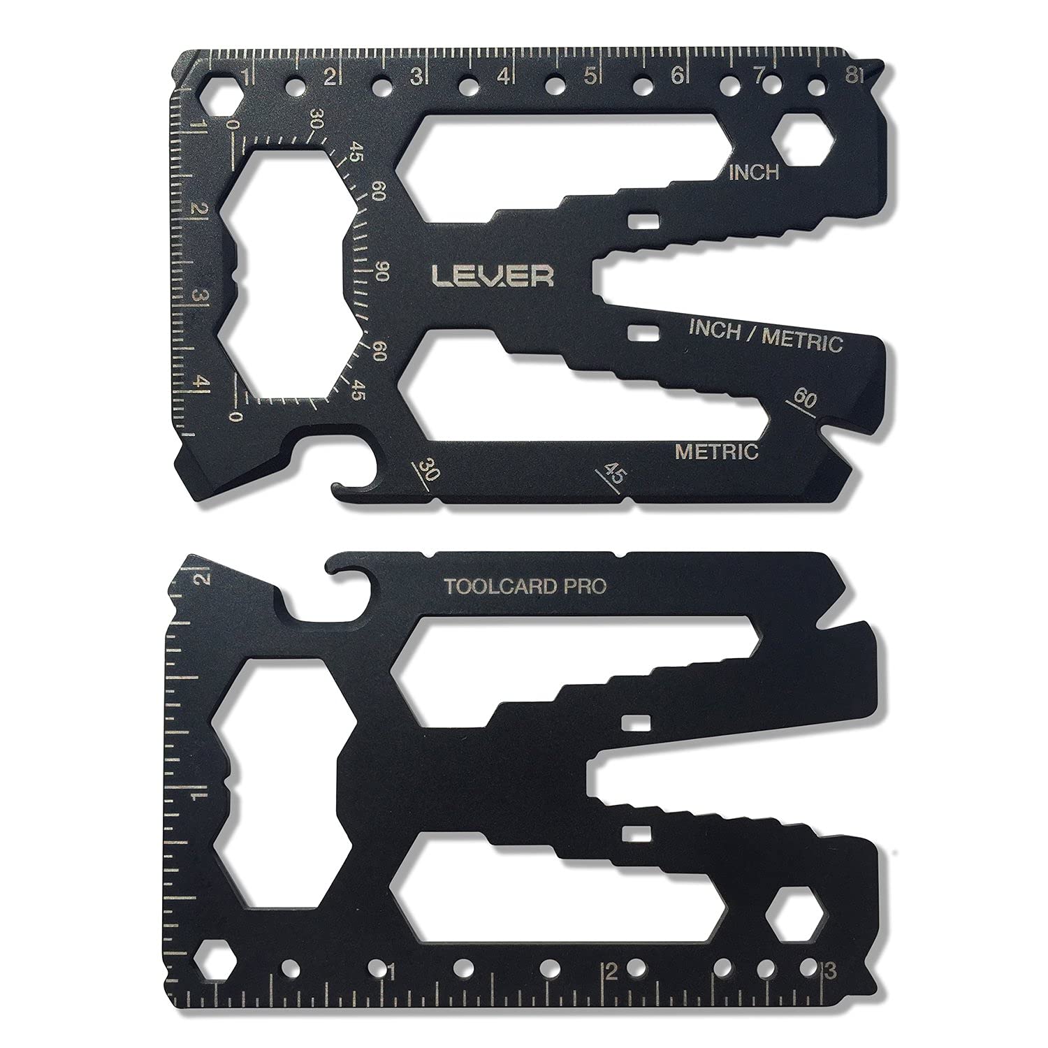 Lever Gear Toolcard Pro smooth edges prevent wallet damage during use.