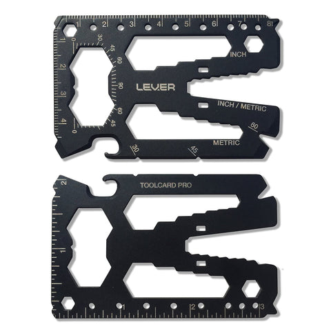 Lever Gear Toolcard Pro smooth edges prevent wallet damage during use.