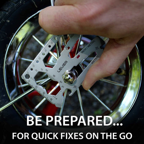 Lever Gear Toolcard Pro built-in ruler supports quick measurements on the go.