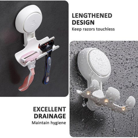 LEVERLOC curved razor holder fits most razors securely.