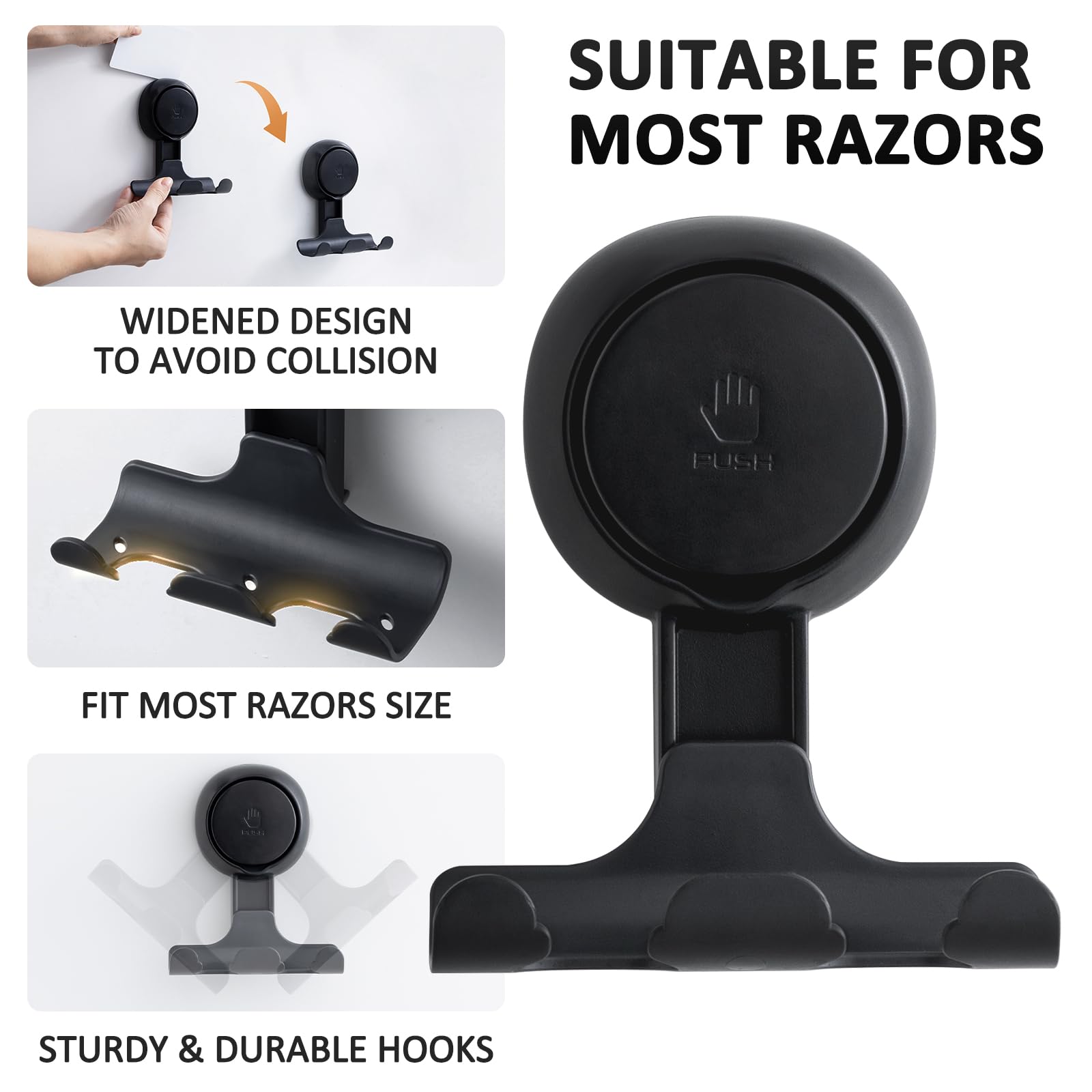 LEVERLOC waterproof, oil-proof hook for humid bathrooms