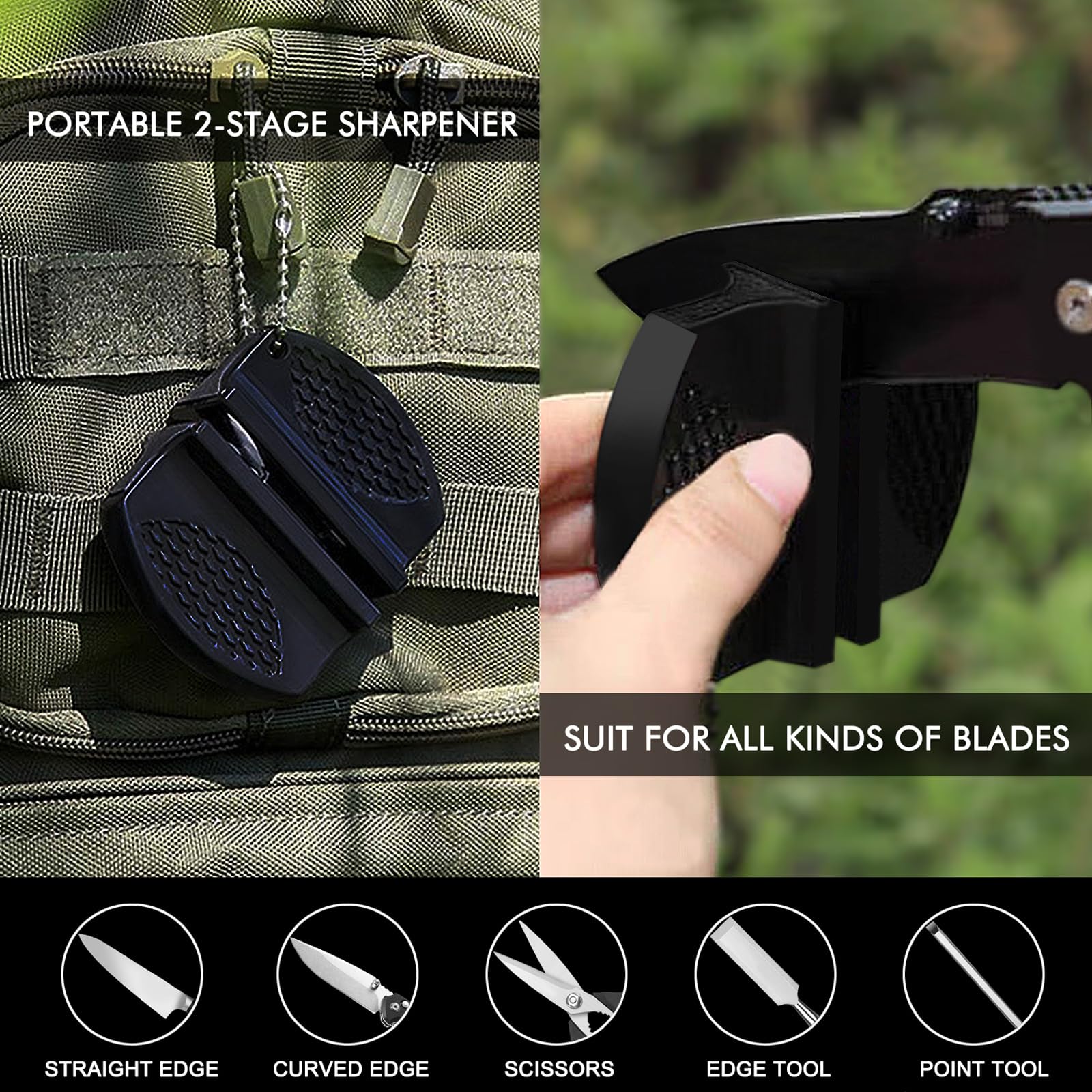 Levinchy lightweight steel lets you sharpen quickly without fatigue.