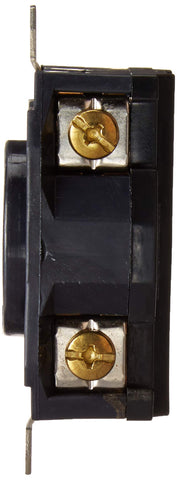 Leviton 2420 grounding terminal close-up emphasizing four-wire grounding.