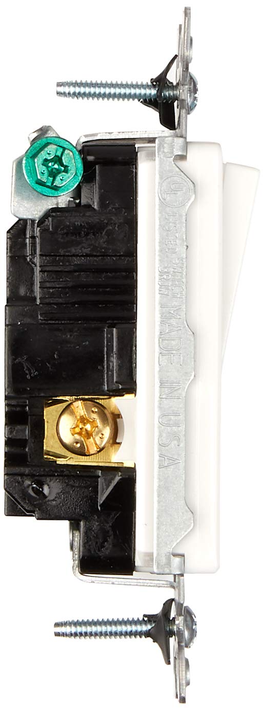 Compact wall-mount design of Leviton 56032W blends with décor.