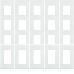 Leviton 80301-SW screwless wallplate in white for a clean, modern look